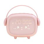Feiyue - rveil cratif angel avec led intelligente et veilleuses, horloge de chevet silencieuse avec ...