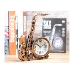 Feiyue - rveil  piles horloge saxophone rtro ornements de bureau cratifs argent