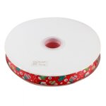 Rouleau de rubans de nol de 100 mtres pour emballage de cadeaux, accessoires pour cheveux, dcoration ...