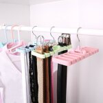 Feiyue - support de rangement pour placard, organisateur de cravates, ceintures, foulards, gain de place, ...