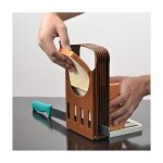 Trancheuse à pain grillé, guide de coupe de pain grillé pliable et réglable Trancheuse à pain grillé, guide de coupe de pain grillé pliable et réglable
