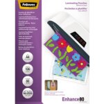 Fellowes - feuille de plastification din a4 80 micron brillant 100 pc(s)