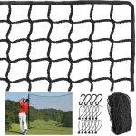 Fence de golf 3x6m, filet pare - ballons � mailles carr�es de 2, 5 cm, filet en poly�thyl�ne haute densit� ...