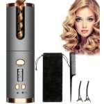 Fer  boucler automatique sans fil - marque - modle - avec minuterie et cran lcd - noir