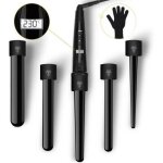 Fer � boucler curling wand 5 en 1 avec lcd ecran boucleur cheveux de 80 - 230�c fer � friser en c�ramique ...