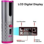 Fer � friser automatique sans fil 945126 boucles ondulations usb rechargeable