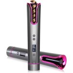 Fer � friser automatique sans fil, rechargeable par usb, �cran lcd, minuterie de 8 � 18 secondes, temp�rature ...