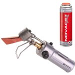 Fer � souder de couvreur � gaz allumage piezo flamme r�glable panne interchangeable + cartouche de gaz ...