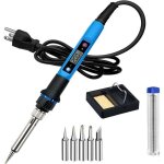 Fer � souder �lectronique 80w professionnel avec affichage led, r�gulation de temp�rature pr�cise - kit ...