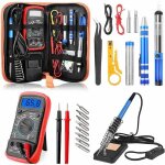 Fer  souder kit, 60w, electrique, temperature rglable avec interrupteur on / off, station de soudage ...