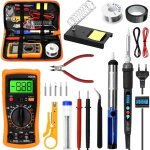 Fer � souder kit, 60w kit de soudure, temperature r�glable de 200 - 450?, multim�tre, 5pcs conseils de ...