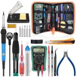 Fer � souder kit, 60w kit de soudure, temperature r�glable de 200450, multim�tre, 5pcs conseils de soudage, ...