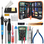 Fer � souder kit, 60w kit de soudure, temperature r�glable de 200450?, multim�tre, 5pcs conseils de soudage, ...