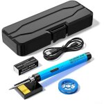 Fer  souder numrique usb haute performance pour une soudure rapide et facile (bleu)