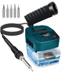 Fer � souder sans fil pour batterie bosch 18 v, chauffage rapide, station de soudage num�rique lcd �lectrique ...