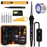 Fer � souder set, 80w temp�rature r�glable 180 - 500�c electronique de precision avec interrupteur on ...