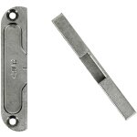 Ferco - g�che galet � d�foncer pour cr�mone � t�ti�re dimension 85x16x9mm zamak finition argent e - 11637 ...