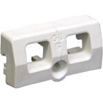 Ferco ? g�che tringle double nylon blanc pour portes pvc ? installation rapide et intuitive ? e192220007 ...