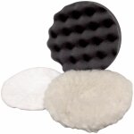 Ferm ? disques � polir 180mm aga1023 ? lot de 5 ? 2 disques en laine, 2 disques � polir, 1 disque en ...