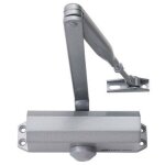 Ferme - porte bricard argent bras compas fermeture automatique jusqu� 60 kg force 3