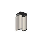 La croisee ds ? fermeture semi - automatique pour baie coulissante ? aluminium argent 160 ? bouchons ...