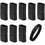Fermoir - bracelet cuir, 8 pi�ces fermoirs d'extr�mit� rectangle, alliage fermoir aimant� pour bracelet, ...