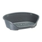 Ferplast corbeille siesta deluxe 10 - 93, 5x68x28, 5 cm - gris fonce - pour chien et chat