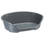 Ferplast ? corbeille siesta deluxe 2l pour chien et chat ? plastique gris fonc� ? dimensions 49 x 36 ...