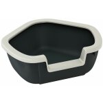 Ferplast - dama bac  litire d&39angle dama. variante dama - misure: 57. 5 x 51. 5 x h 22 cm - noir
