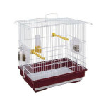 Ferplast - giusy cage pour oiseaux rouge et blanc