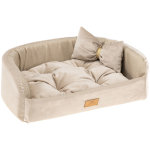Ferplast harris niche avec coussin pour chiens et chats en tissu rsistant. en diffrentes couleurs et ...
