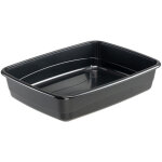 Ferplast - nip 30 bac litiere pour chat nip 30 . variante 30 - misure: 49. 5 x 64. 5 x h 14. 5 cm - noir ...