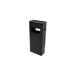 Ferramenta1. com - cendrier avec corbeille a' papier sol en acier peint cm 33x18x70h anthracite