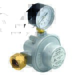 Rgulateur haute pression avec soupape de scurit et manomtre pour le premier tage gpl