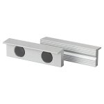 Paire de couvre - mors magnetiques en aluminium pour etau de 125mm fervi 0520 / 125a