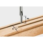 Fraises � rainer hs tige 8 mm hs s8 d 5 / 12 - 490943 - festool