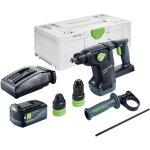 Festool khc 18 eb - basic marteau combin� sans fil 18 v 2. 6 j sds - plus brushless + 1x batterie 5. ...