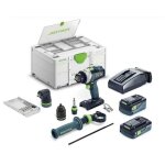 Festool - perceuse - visseuse � percussion sans fil quadrive tpc 18 / 4 5, 0 / 4, 0 i - set - 577621