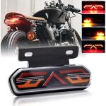 Feu arri�re de moto multifonctionnel 12v universel �tanche led feu stop feux de conduite clignotants ...