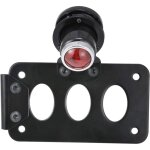 Feu arri�re de moto noir feu de plaque d'immatriculation len � montage lat�ral avec support feu arri�re ...