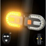 Feu arrière de vélo avec clignotants - fendus télécommande sans fil pour le cyclisme rechargeable 5 modes ... Feu arrière de vélo avec clignotants - fendus télécommande sans fil pour le cyclisme rechargeable 5 modes ...