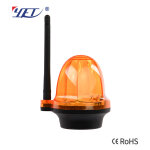 Feu clignotant portail et garage 12 24 220v, led d'alarme yet6139 sans fil orange lumire stroboscopique ...