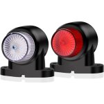 Feux de gabarit lat�raux, 2 pi�ces 8led feux lat�raux de remorque blanc rouge 12v 24v