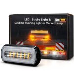 Feu de gabarit led xenled halo ring ? double fonction avertissement flash orange & position blanche - ...