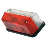 Feu de gabarit rectangulaire rouge blanc 12v 41x93mm