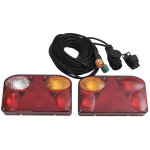 Feux de remorque 2 pcs rouge 23x6x13 cm 12v ampoule classique