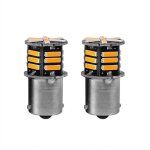 Les feux de signalisation � led 2pcs s25 1156 ba15s 7014 21smd auto led ampoules de voiture led clignotants ...