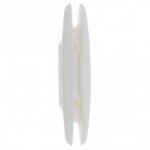 Feuille d'arrt en pvc blanc pour accrochage de cordon de volet roulant ou store entraxe 30mm sangle ...