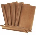 Feuille de cuisson permanente (lot de 6, 40 x 60 cm) papier de cuisson de qualit� sup�rieure en fibre ...