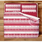 Feuille tyrolienne compl�te dis. tirolo en pur coton made in italy doubles carr�s